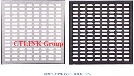 tấm sàn nâng kỹ thuật thông  hơi tỷ lệ 45%